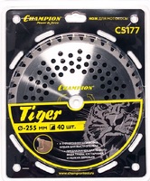 Нож с зубцами из твердого сплава Tiger 40/255/25,4/1,3 Champion, арт. C5177